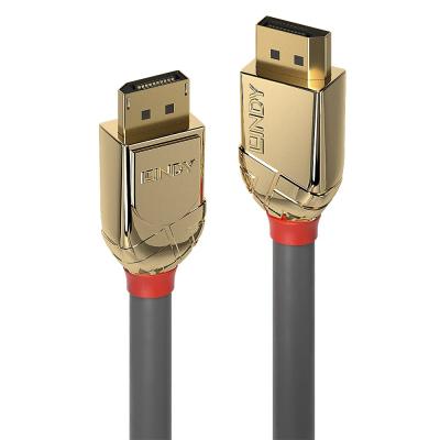 10m DisplayPort Male to Male 1.2 Cable Gold Line